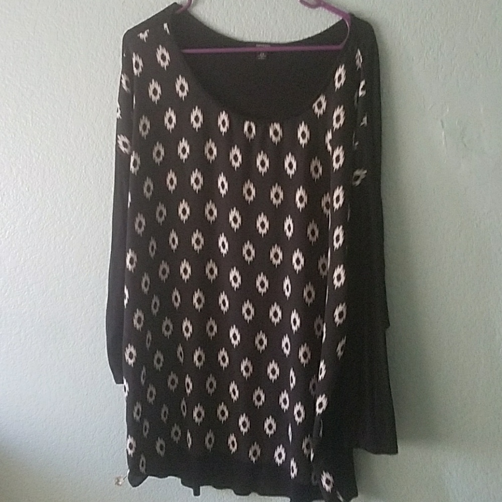 Silky dressy work blouse 2x